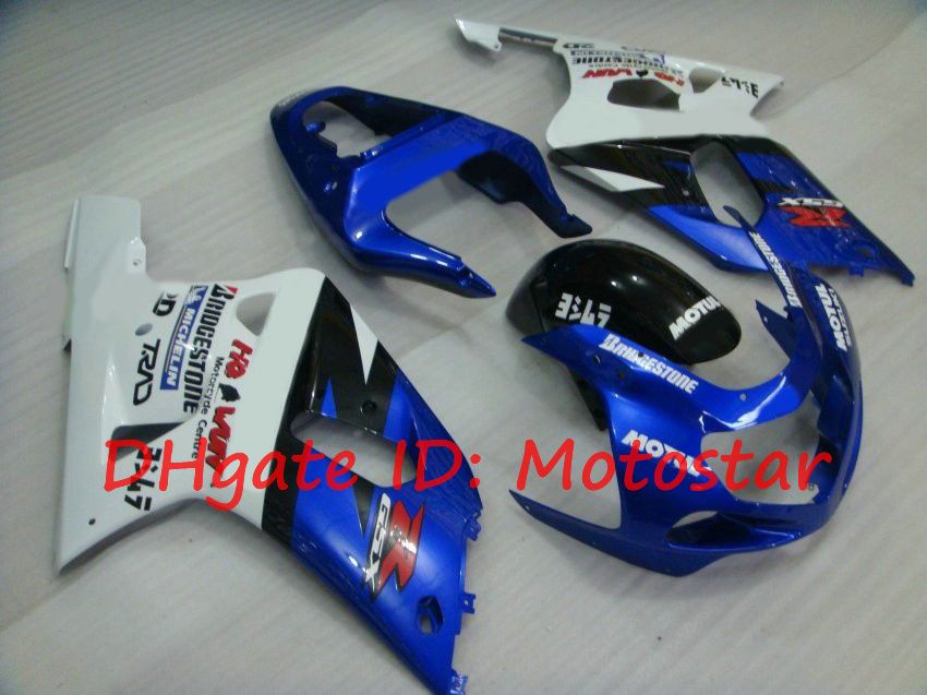 kit carena blu MOTUL Suzuki GSXR600 GSXR750 2001 2002 2003 S61Q GSXR 600 750 K1