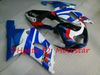 Blue Red Fairing для Suzuki Motorcycle GSXR600 GSXR750 2001 2002 2003 S61 GSXR 600 750 K1 01 02 03