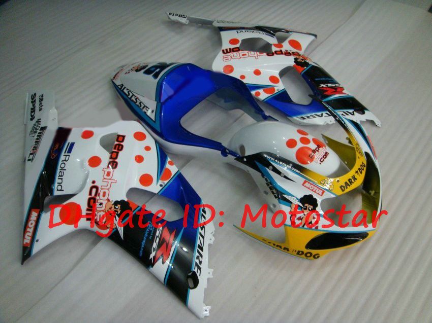 スズキGSXR600 GSXR750 2001 2002 2003 Pepe Phone GSXR 600 750 K1 01 02 03のファッションフェアリングキット