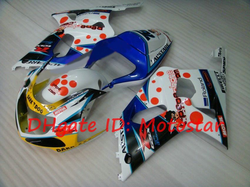 Fashion Fairing Kit för Suzuki GSXR600 GSXR750 2001 2002 2003 Pepe Phone GSXR 600 750 K1 01 02 03