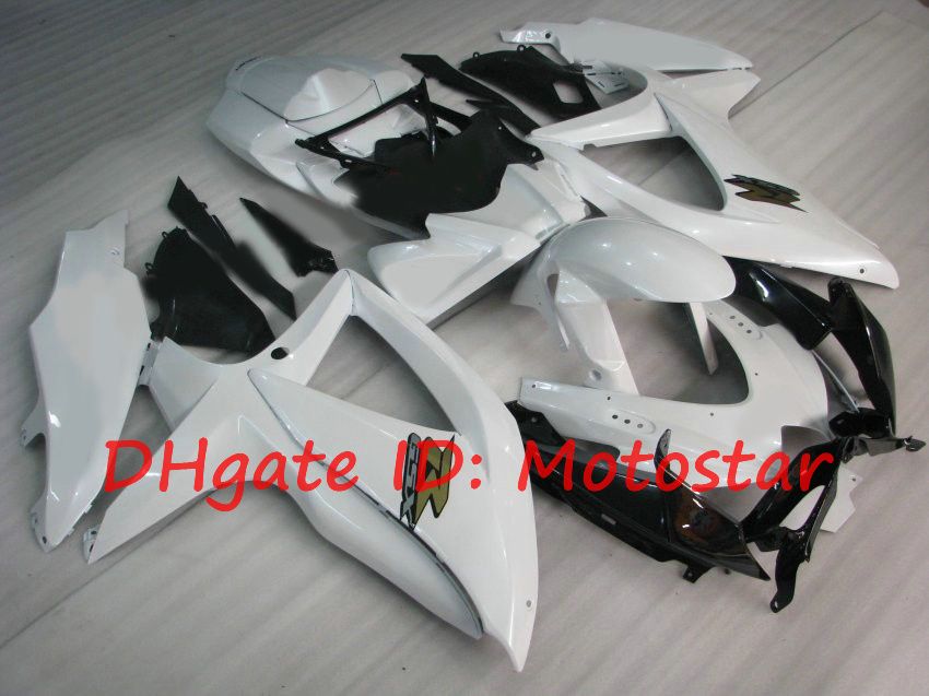 White fairings kit for suzuki GSXR 600 750 2008 2009 2010 K8 GSXR600 GSXR750 08-10 GSX-R750 GSX-R600