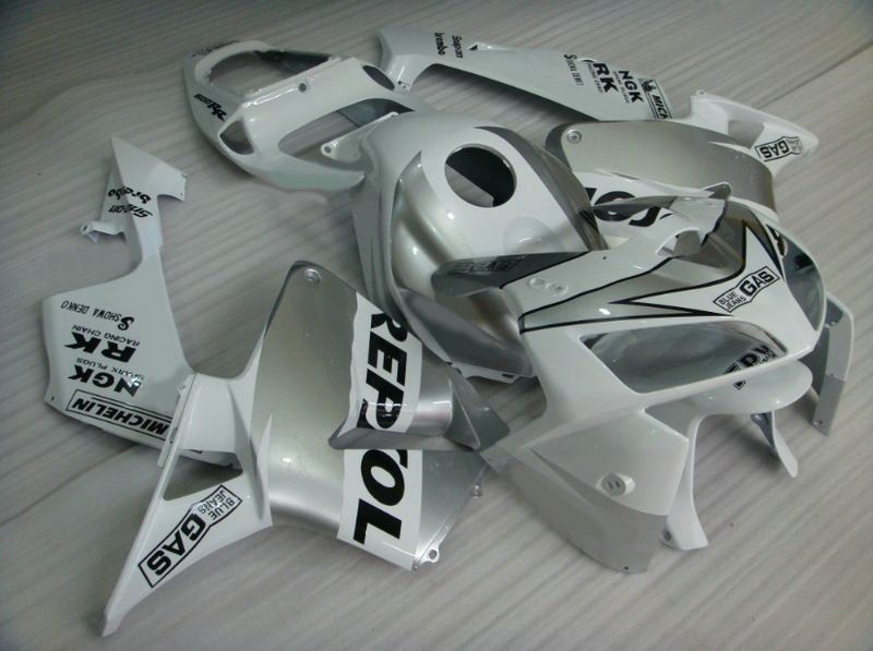 siver REPSOL Injection mold ABS Fairings for HONDA CBR600RR 2005 2006 CBR 600RR CBR600 F5 05 06