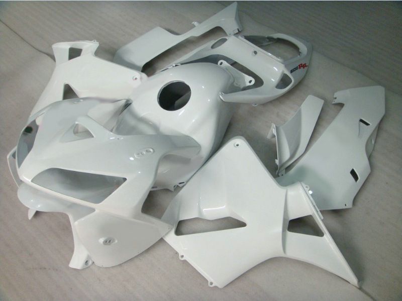 Vit injektionsvaror för CBR600RR CBR600 F5 CBR 600RR 2003 2004 K3 K4 03-04 Motorcykel Fairings Set