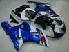 Carenados AZULES para SUZUKI GSXR 600 750 2001 2002 2003 K1 Vendedor de fábrica Envío gratis Parabrisas gratis