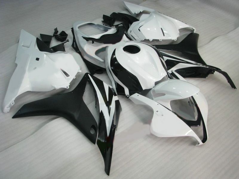 H6912 Kit carenatura ABS bianco nero HONDA CBR600RR 2009 2010 2011 CBR 600RR CBR600 RR F5 09 10 11