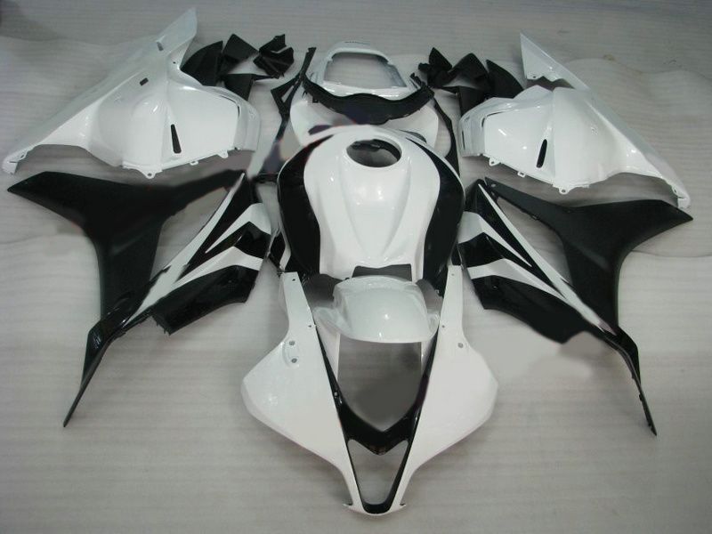 H6912 Kit carenatura ABS bianco nero HONDA CBR600RR 2009 2010 2011 CBR 600RR CBR600 RR F5 09 10 11