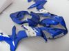 Professionele Blauw wit body kuip kit VOOR YZF R1 2004 2005 2006 YZFR1 04 05 06 YZF-R1 04-06 YZF1000