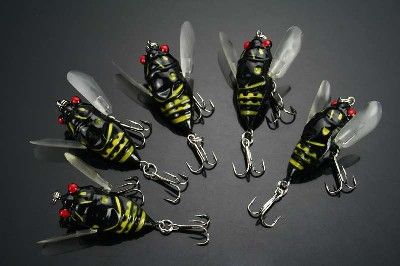 Topwater Fishing Lures Insect Hook Bass 64g