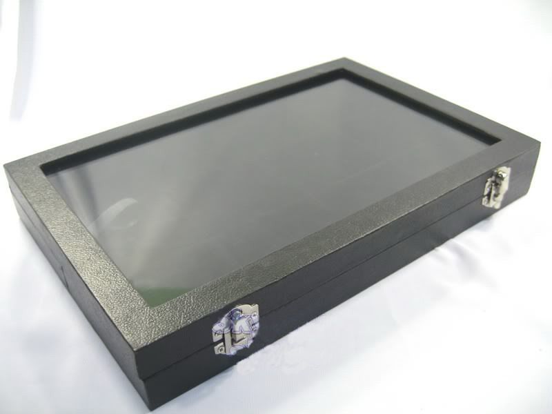glass compartment jewellery box