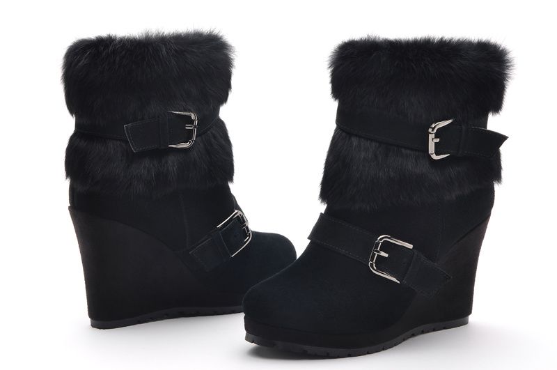 winter boots with wedge heel