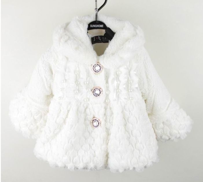 baby girl white coat