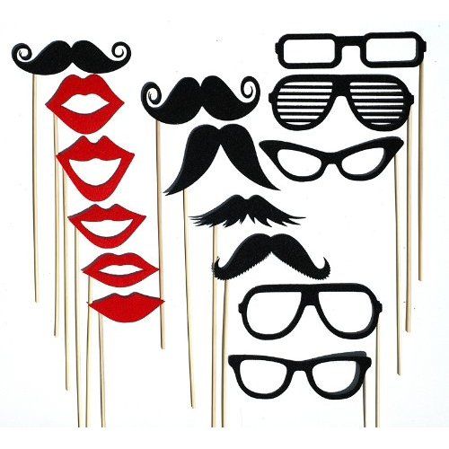 Wholesale BRAND Wedding Party Photo Booth Prop Masks Mustache Eye ...