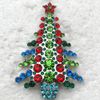Gros belle broche cristal strass arbre de Noël broches broches cadeaux de noël bijoux