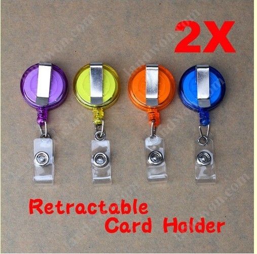 Wholesale Retractable Security Card Badge Holder Reels Anti Lost Clip