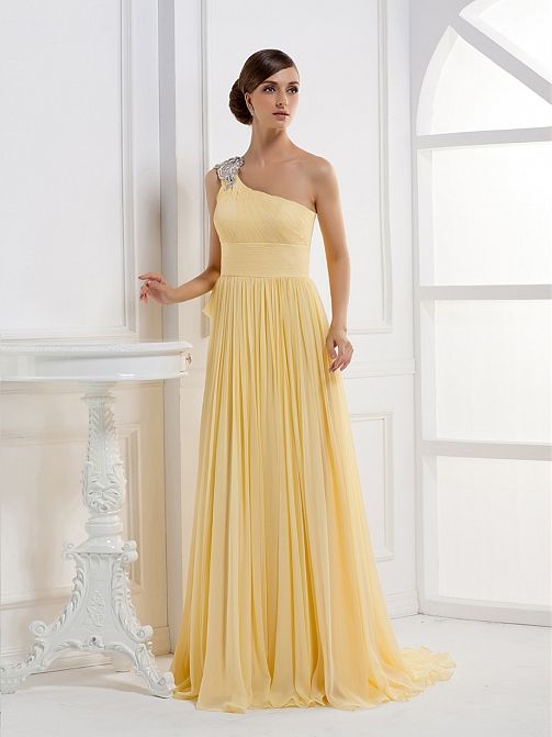yellow gold gown