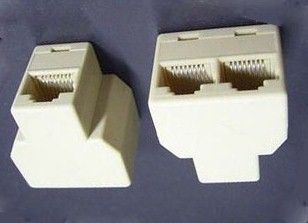 RJ45 8P8C Y-splitter Kadın Ağ Çoğaltıcı Adaptörü 1 ila 2 Kadın-Kadın Bölünmüş 1000 adet iyi