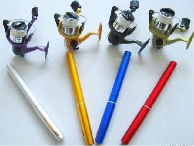 Canna Da Pesca Mini Retrattile Con Mulinello - Tascabile, Per Pesca Leggera, Design A Penna - Foto 8