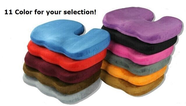 Deluxe Orthopedic Seat Solution Cushion Memory Foam Back Ache Pain See larger image - Deluxe Orthopedic Seat Solution Cushion Memory Foam Back Ache Pain