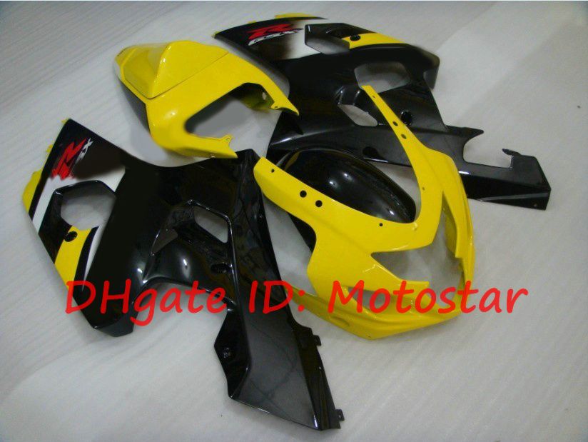 

Yellow black for SUZUKI GSX-R600 GSX-R750 2004 2005 K4 S648 GSXR 600 750 GSXR750 04 05 fairings kit, Multi-color
