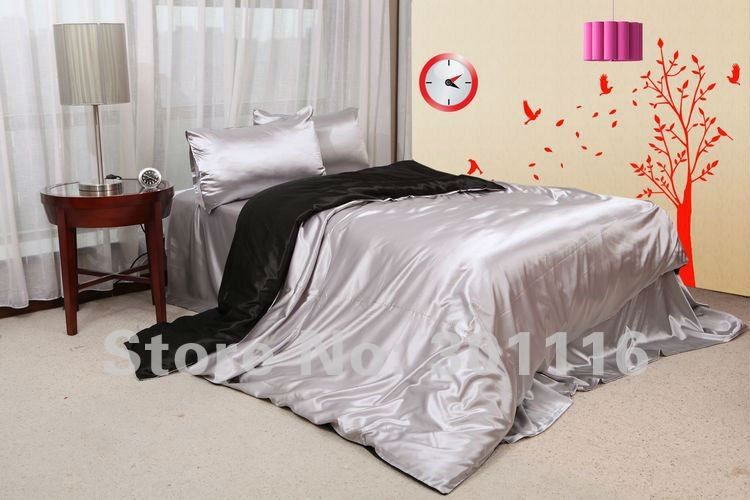 Bedding Cool Male Imitated Silk Bedding Set Duvet Cover