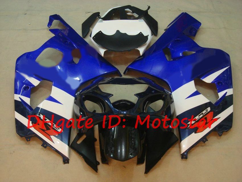 Kit bianco blu OEM 2004 2005 SUZUKI GSXR600 GSXR750 K4 S64F 04 05 GSXR 600 GSX-R 750 carenatura