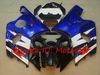 OEM Blue White Kit för 2004 2005 Suzuki GSXR600 GSXR750 K4 S64F 04 05 GSXR 600 GSX-R 750 FAIRING