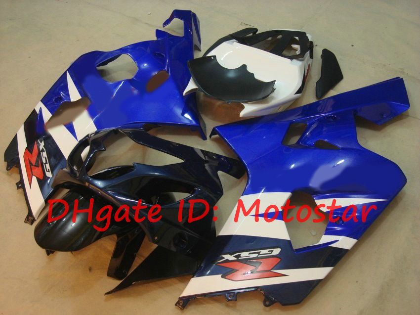 Kit bianco blu OEM 2004 2005 SUZUKI GSXR600 GSXR750 K4 S64F 04 05 GSXR 600 GSX-R 750 carenatura