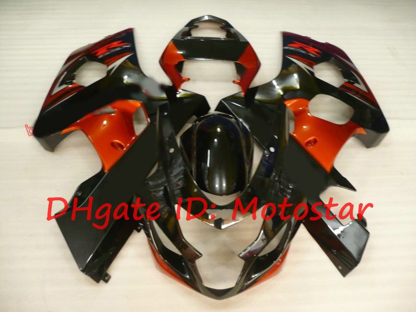 Orange black kit for 2004 2005 SUZUKI GSX-R600 GSXR750 K4 S64I 04 05 GSXR 600 GSX-R 750 fairing