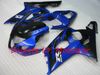 kit de carénage pour SUZUKI 2004 2005 GSXR600 GSXR750 K4 04 05 GSXR 600 GSX-R 750 Bleu noir S64N