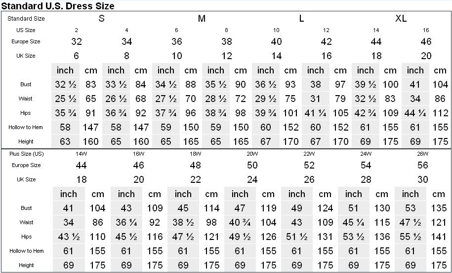 Yesstyle Size Chart