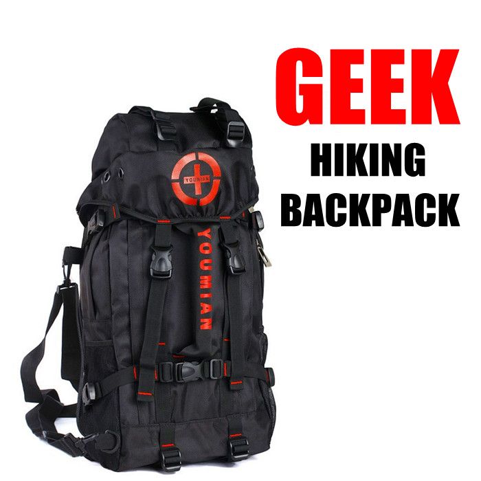 Men's Three Functions Geek Camping Hiking Backpack Outdoor Traveling