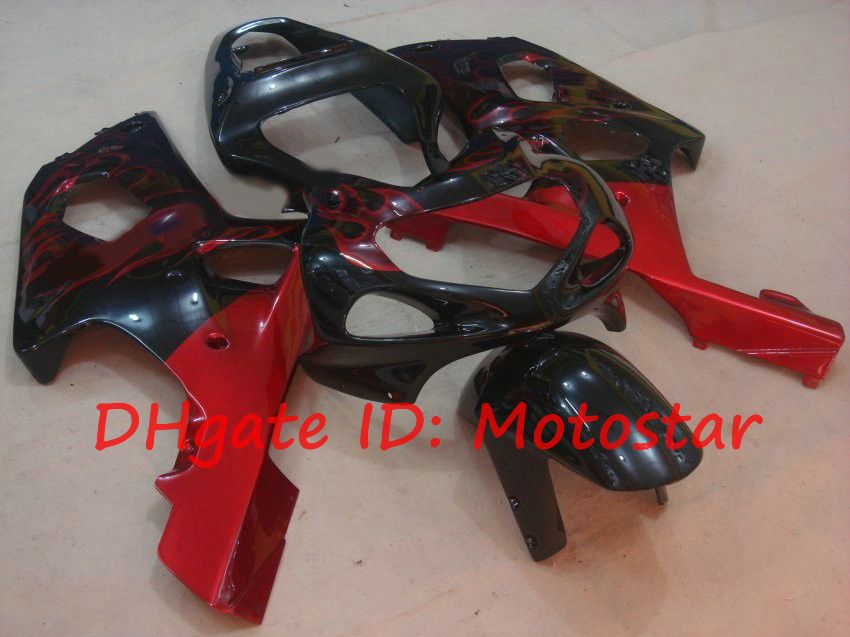 Red flame Fairing kit for SUZUKI 2000 2001 2002 GSX-R1000 01 02 00 GSXR 1000 K2 GSXR1000 GSX R1000