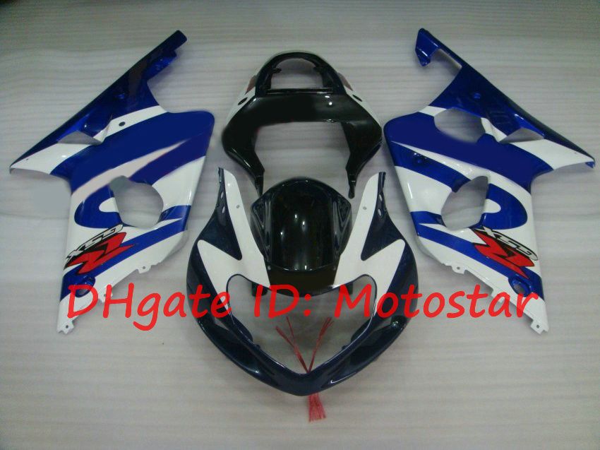 white blue blck for SUZUKI 2000 2001 2002 GSX-R1000 01 02 00 GSXR 1000 K2 GSXR1000 fairings kit