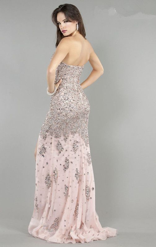 sequin diamond gown