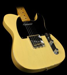 Custom Shop Tele Guitar 60 -й годовщины Limited Flovaster Nocaster Blonde Hande Made Electrc Guitar