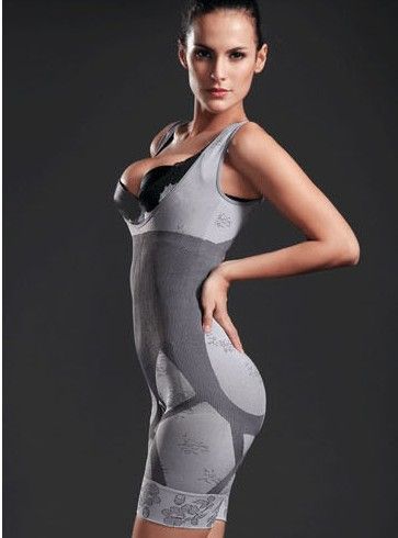 Moda natural de bambu carvão corpo shaper roupa interior magro emagrecimento terno bodysuits7525855