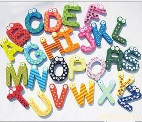Alfabeto de madeira Bloco de 26 letras de Letras de Ortografia Da Escola de Madeira Personagens Home Decor Bebê Berçário