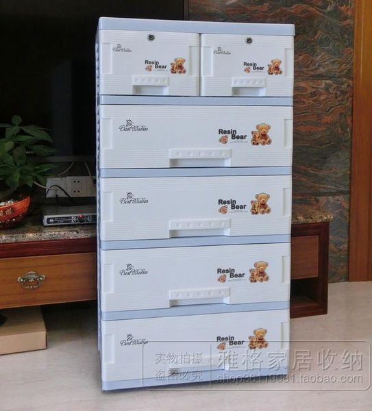 2019 6435 Thickening Pp Material Drawer Storage Cabinet Storage
