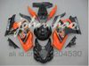 オレンジ/ブラックJ9フェアリング鈴木GSXR1000 07 08 GSX-R1000 2007 2008 GSXR 1000 K7 07 08ボディキット