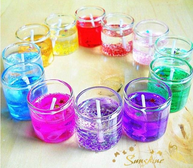 Glass Color Jelly Candles Scented Candles,Jelly Candles Different