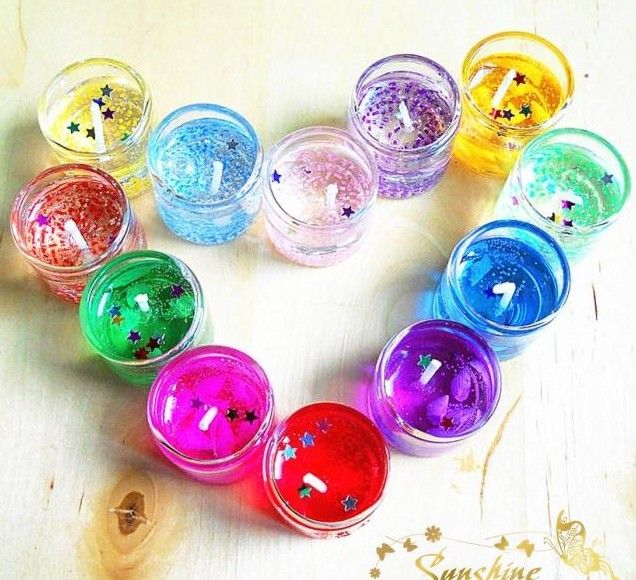 Glass Color Jelly Candles Scented Candles,Jelly Candles Different