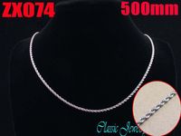 500mm diameter 2mm stainless steel necklace twist chain man'...