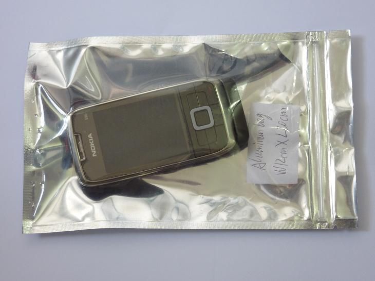 Gratis frakt 12 * 20cm Zip Lock Aluminium Bag Pack för elektroniska produkter Zip Top Moisture Proof väska