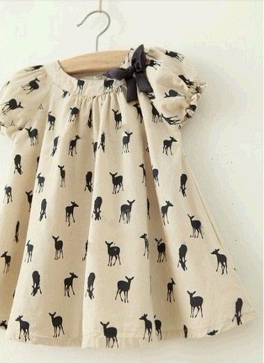 2016 Summer Baby Dress Marque Enfants Vêtements FAWN BOWKNOT Baby Shirts Jirts Girls Tshirts Kids Topwear7594609