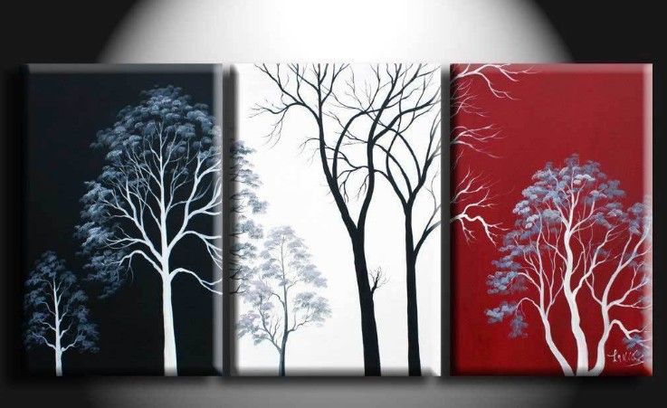 2019 abstract wall tree