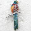 Hurtownie C910 Multicolor Crystal Rhinestone Enameling Parrot Brooches Moda Kostium Pin Broszka Biżuteria Prezent