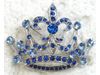 12pcs / lot grossist kristall rhinestone bröllopsfest kron broscher mode kostym pin brosch pin smycken gåva c932