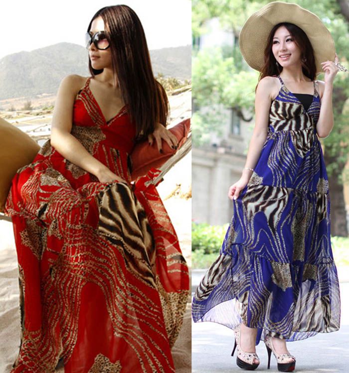 leopard print chiffon maxi skirt
