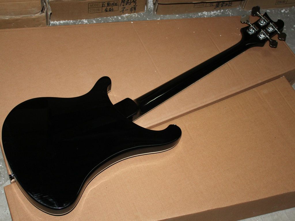 新しい4文字列4003電気ベースギターブラックOEM楽器送料無料