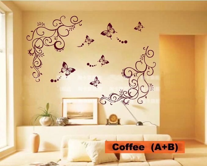 Erfly Vine Flower Wall Art Stickers Decals Paster House Erfly Vine Flower Wall Art Stickers Decals Paster House Decorative Stic Nursery Sticker From Danae520 22 61 Dhgate Com